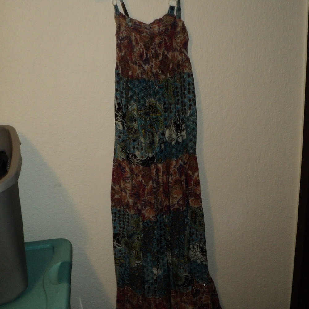Free Size Multi Colored long dress